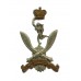 The Queen's Gurkha Signals Bi-Metal Cap Badge - Queen's Crown