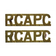 Pair of Royal Canadian Army Pay Corps (R.C.A.P.C.) Shoulder Titles