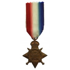 WW1 1914 Mons Star Medal to MM Winner - Pte. J. Bains, Manchester Regiment - Wounded 3 Times