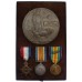 WW1 Twice Mentioned in Despatches 1914-15 Star Medal Trio and Memorial Plaque - Major F.G. Owens, Liverpool Regiment