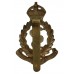 Royal Army Medical Corps (R.A.M.C.) Brass Cap Badge - King's Crown