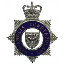 Mid- Anglia Constabulary Senior Officer's Enamelled Cap Badge - Queen's Crown