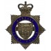 Norfolk Joint Police Senior Officer's Silvered & Enamel Cap Badge - Queen's Crown