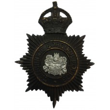 Cambridge Borough Police Night Helmet Plate - King's Crown