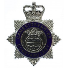 Cambridgeshire Constabulary Senior Officer's Enamelled Cap Badge - Queen's Crown