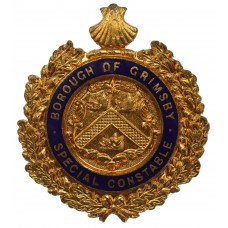 Borough of Grimsby Special Constable Gilding Metal & Enamel Cap Badge