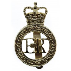 City of London Police Special Constabulary Anodised (Staybrite) Cap Badge - Queen's Crown