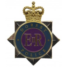 Dorset Police Enamelled Star Cap Badge - Queen's Crown