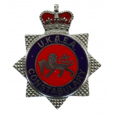 United Kingdom Atomic Energy Authority (U.K.A.E.A.) Constabulary Enamelled Cap Badge - Queen's Crown