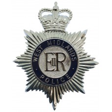 West Midlands Police  Enamelled Helmet Plate - Queen's Crown