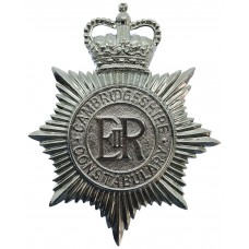 Cambridgeshire Constabulary Helmet Plate - Queen's Crown