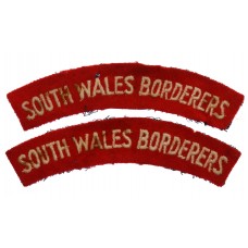 Pair of South Wales Borderers (SOUTH WALES BORDERERS) Cloth Shoul