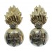 Pair of Royal Highland Fusiliers Anodised (Staybrite) Collar Badges