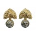 Pair of Royal Regiment of Fusiliers Anodised (Staybrite) Collar Badges