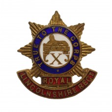 Royal Lincolnshire Regiment Enamelled Lapel Badge