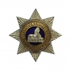 Royal Lincolnshire Regiment Officer's Silver, Gilt & Enamel Collar Badge