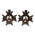 Pair of Notts & Derby Regiment (Sherwood Foresters) Officer's Service Dress Collar Badges - Queen's Crown