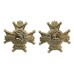 Pair of Notts & Derby Regiment (Sherwood Foresters) Anodised Collar Badges 