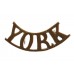 Yorkshire Regiment (YORK) Shoulder Title