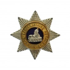 Royal Lincolnshire Regiment Officer's Silver, Gilt & Enamel Collar Badge