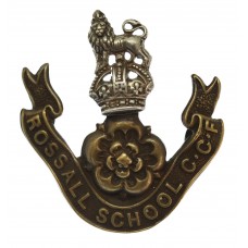 Rossall School C.C.F. Cap Badge - King's Crown