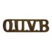 Scarce Oxford University Volunteer Battalion (O.U.V.B.) Shoulder Title