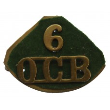 6th Officer Cadet Battalion, Oxford (6/O.C.B.) Shoulder Title