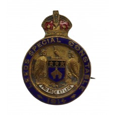 WW1 Leeds City Police Special Constable 1914 Enamelled Lapel Badge