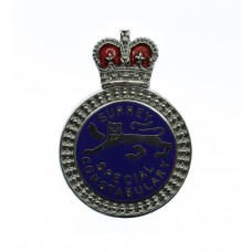 Surrey Special Constabulary Enamelled Lapel Badge - Queen's Crown