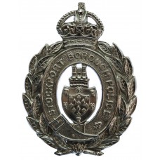 Stockport Borough Police Wreath Helmet Plate - King's Crown