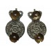 Pair of North Riding Constabulary Collar Badges - Queen's Crown