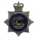 Hertfordshire Constabulary Senior Officer's Enamelled Cap Badge - Queen's Crown