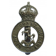 Kent Constabulary Cap Badge - King's Crown