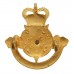 Leicestershire & Derbyshire Yeomanry Officer's Silvered & Gilt Cap Badge