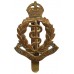 Royal Army Medical Corps (R.A.M.C.) Brass Cap Badge - King's Crown