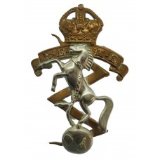 Royal Electrical & Mechanical Engineers (R.E.M.E.) Bi-Metal Cap Badge - King's Crown (2nd Pattern)