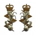 Pair of Royal Electrical & Mechanical Engineers (R.E.M.E.) Bi-Metal Collar Badges - Queen's Crown