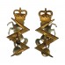Pair of Royal Electrical & Mechanical Engineers (R.E.M.E.) Bi-Metal Collar Badges - Queen's Crown