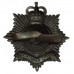 Royal Hampshire Regiment Officer's Service Dress Cap Badge - Queen's Crown