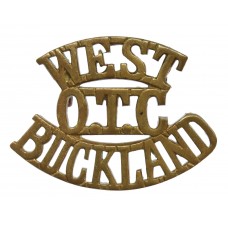 West Buckland School, Devon O.T.C. Shoulder Title