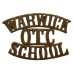 Warwick School O.T.C. (WARWICK/OTC/SCHOOL) Shoulder Title