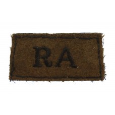 Royal Artillery (R.A.) Cloth Slip On Shoulder Title