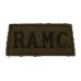 Royal Army Medical Corps (R.A.M.C.) Cloth Slip On Shoulder Title
