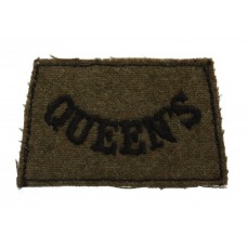 Queen's Royal West Surrey Regiment (QUEEN'S) WW2 Cloth Slip On Sh