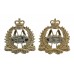 Pair of Royal New Zealand Armoured Corps Anodised (Staybrite) Collar Badges