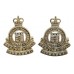 Pair of Royal New Zealand Ordnance Corps Anodised (Staybrite) Collar Badges