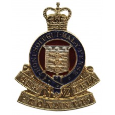 Royal New Zealand Ordnance Corps Anodised (Staybrite) Cap Badge