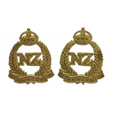 Pair of New Zealand Expeditionary Force (N.Z.E.F.) Collar Badges 