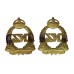 Pair of New Zealand Expeditionary Force (N.Z.E.F.) Collar Badges - King's Crown