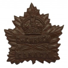 2nd Canadian Mounted Rifles (British Columbia Horse) WW1 C.E.F. Cap Badge